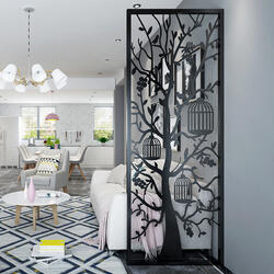 Применение декоративных металлических перегородок в доме или квартире