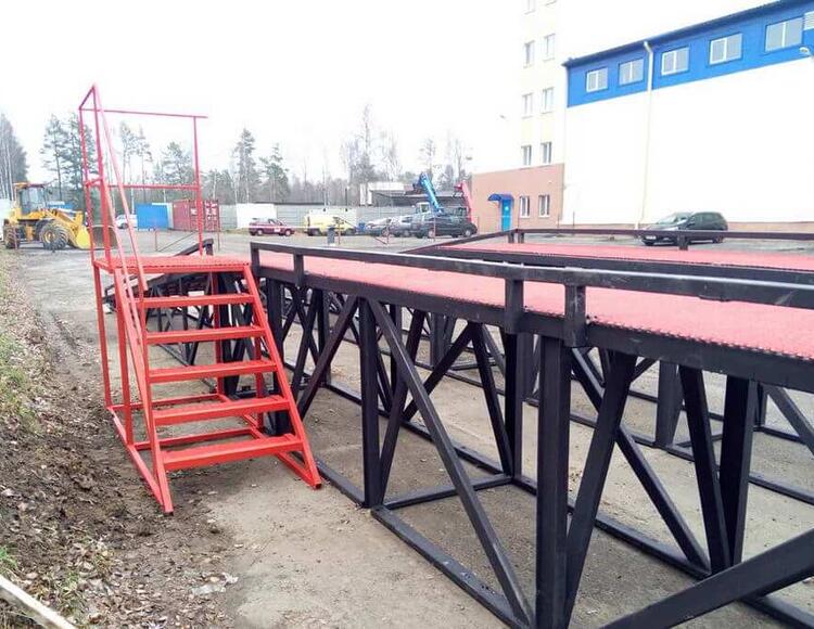 Эстакады в цех
