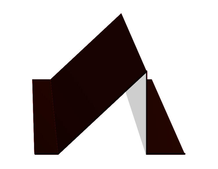 Планка снегозадержателя 95х65х2000 Пэ 0,5