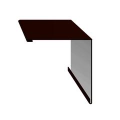 Планка угла наружного 100х100х2000 Пэ 0,5